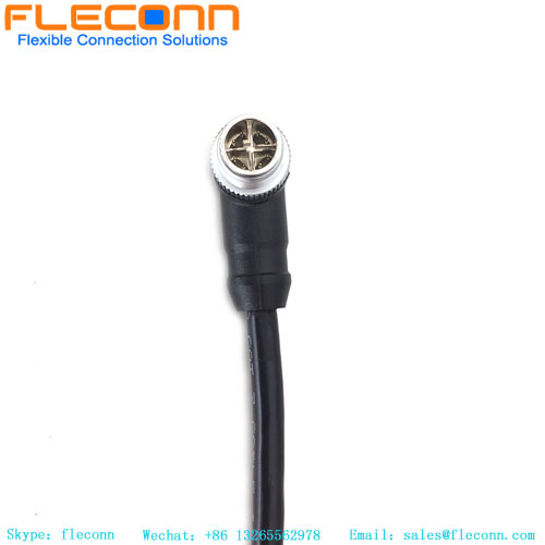 M12 Connector X coded 8Pin Male High Flexible Cable