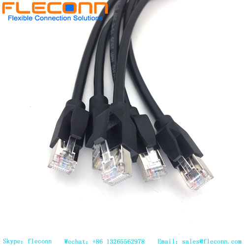 10ft Cat6a (SFTP) Shielded RJ45 Ethernet Cable