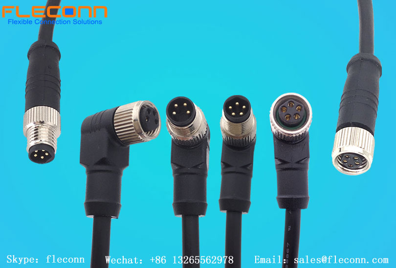 FLECONN can provide IP66 waterproof M8 molded cables for power and signal transmission connections.