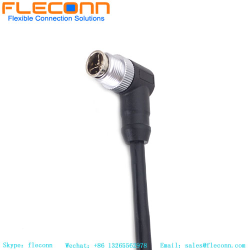 M12 8 Pin X-coded Male Connector Cable