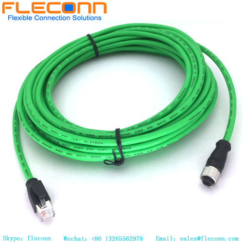 M12 Female To Rj45 Cable
