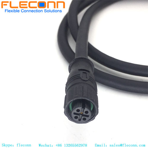 M12 5-Pin Female Plastic Nut Waterproof Cable
