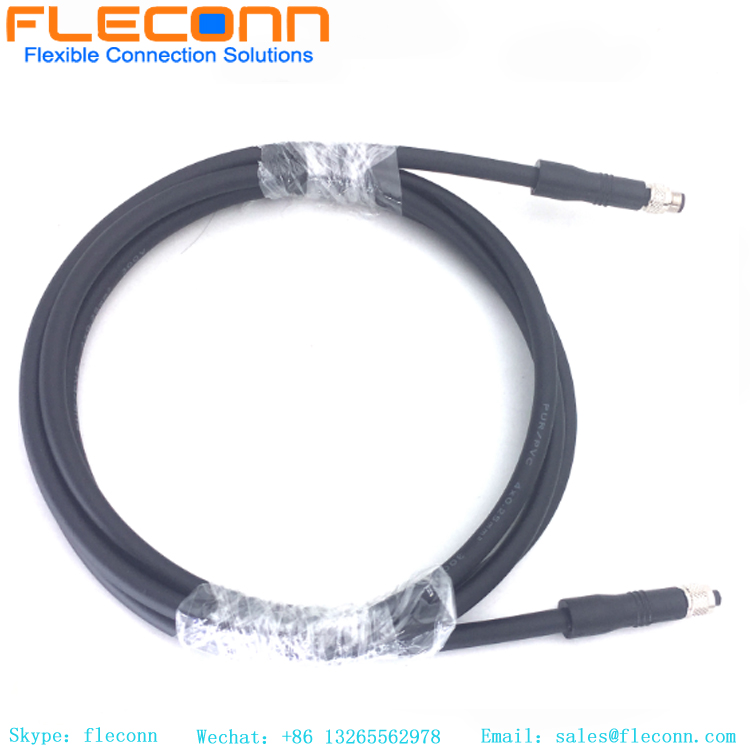 M5 4 Pin Male to Female Cable, IP67 IP68 Protection Rating