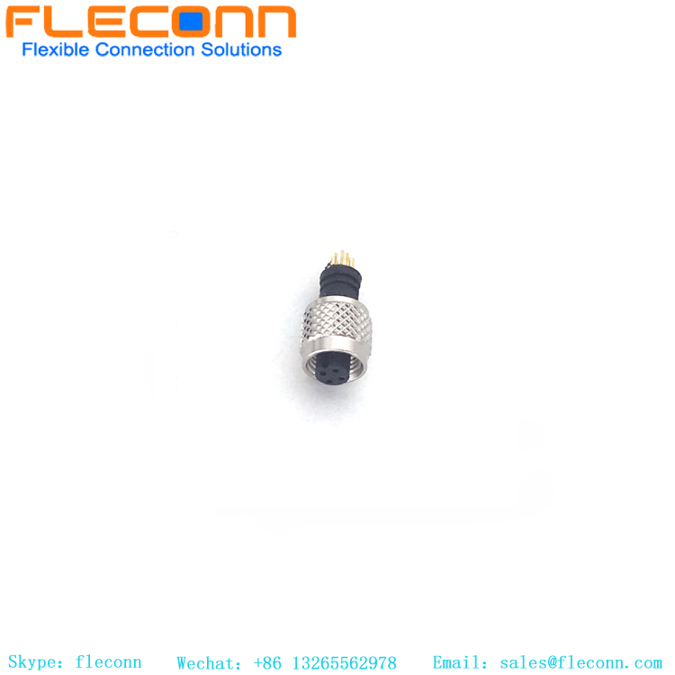 M5 4-Pole Molding Cable Connector