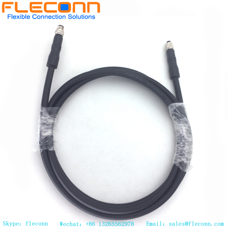 M5 4 Pin Male to Female Cable, IP67 IP68 Protection Rating