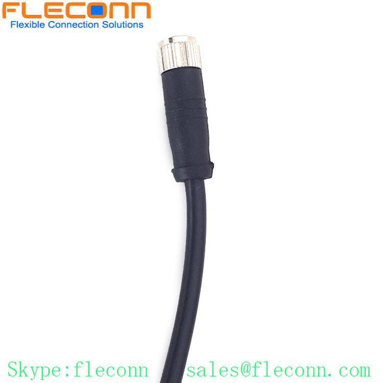 M8 5 Pin Female Connector Cable