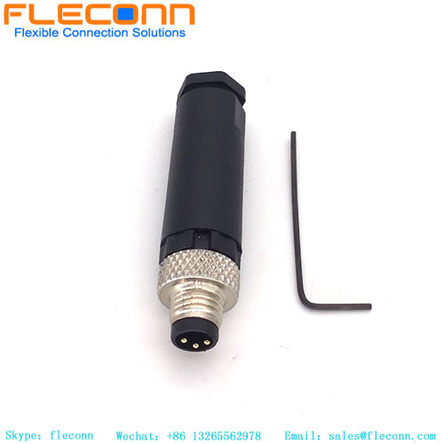 M8 3 Pin Cable Connector