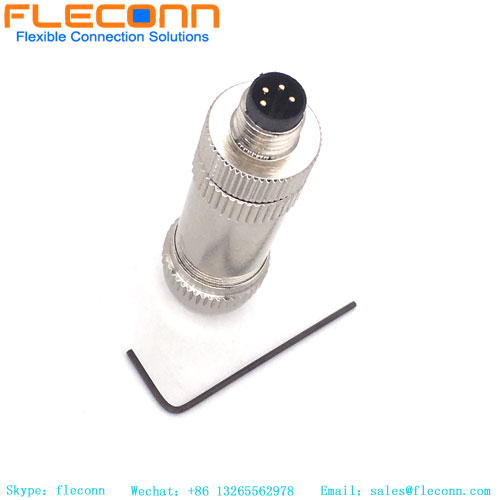 M8 4 Pin Field Wireable Connector