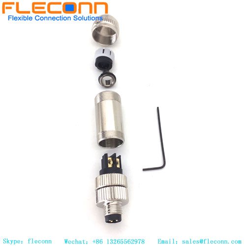 M8 3 Pin Field Wirable Assembly Connector