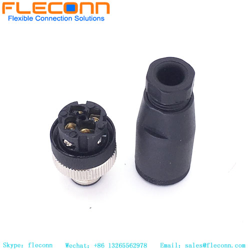 M12 Male Connector 4 Pin