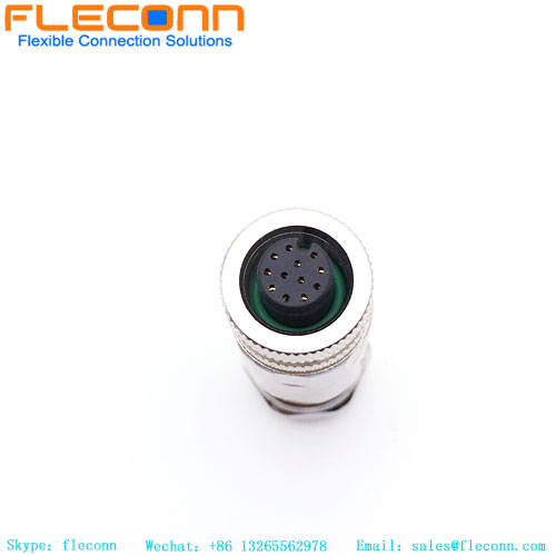 M12 A-Coded Metal Assembled Plug
