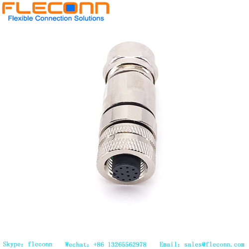 M12 Metal Assembled Shield Connector