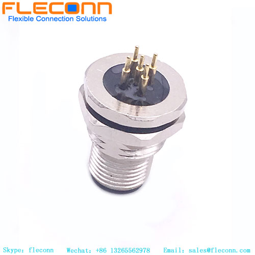 M12 5 Pin Panel Mount Connector