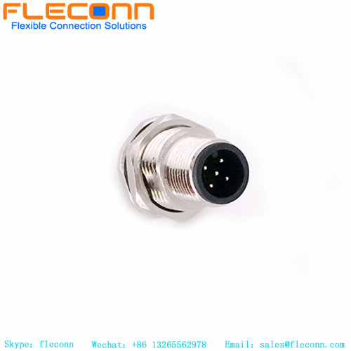 M12 5 Pin PCB Panel Connector