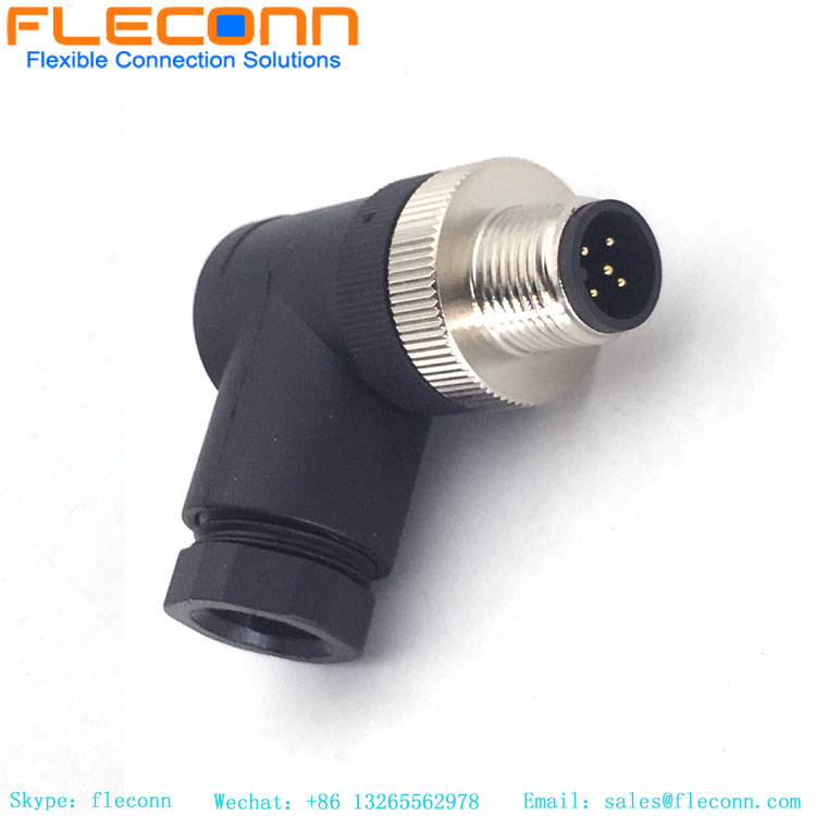 M12 5 Pin 90 Degree Connector