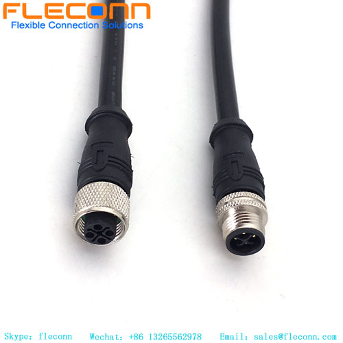 M12 S-coded Power Cable