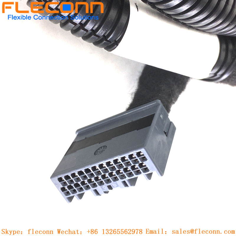 JAE MX34 Series 40P Male To 24P Male Cable Assembly