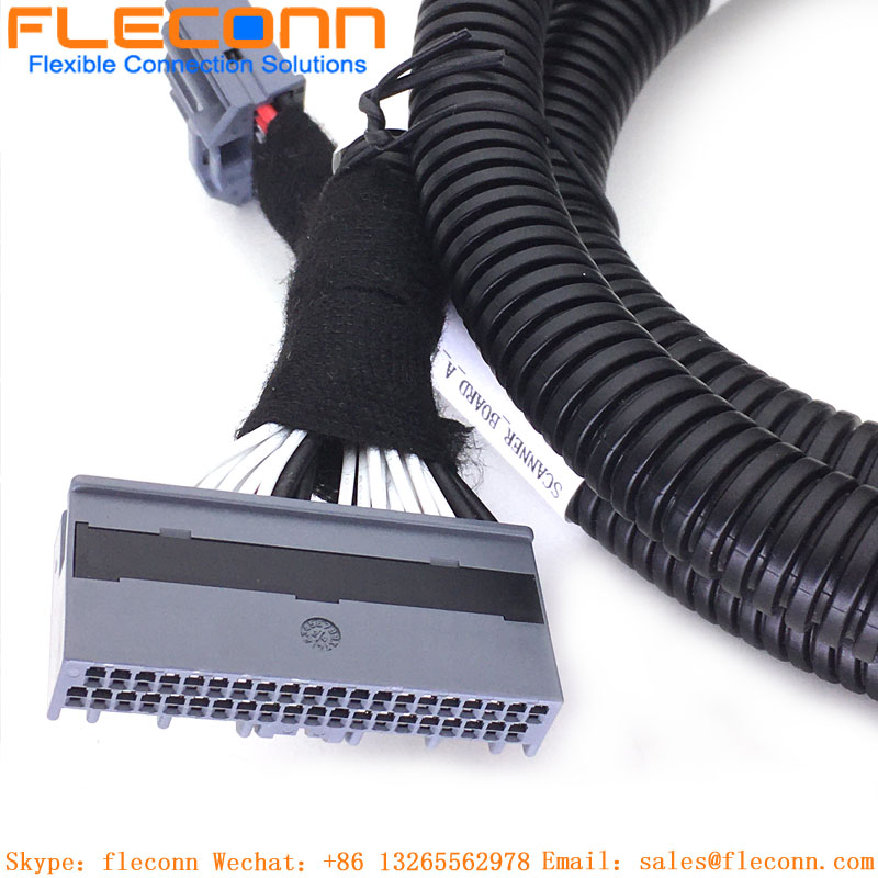 JAE MX34 Series 24 Pin Male Female Motorcycle Electrical Cable Wiring Harness Connector