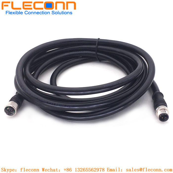 M12 L-Coded Female Connector Cable