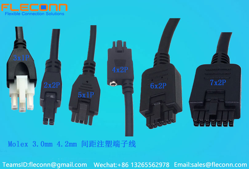 Molex 3.0mm Pitch Overmolded Cable Assemblies | Reliable Micro-Fit Connector Solutions
