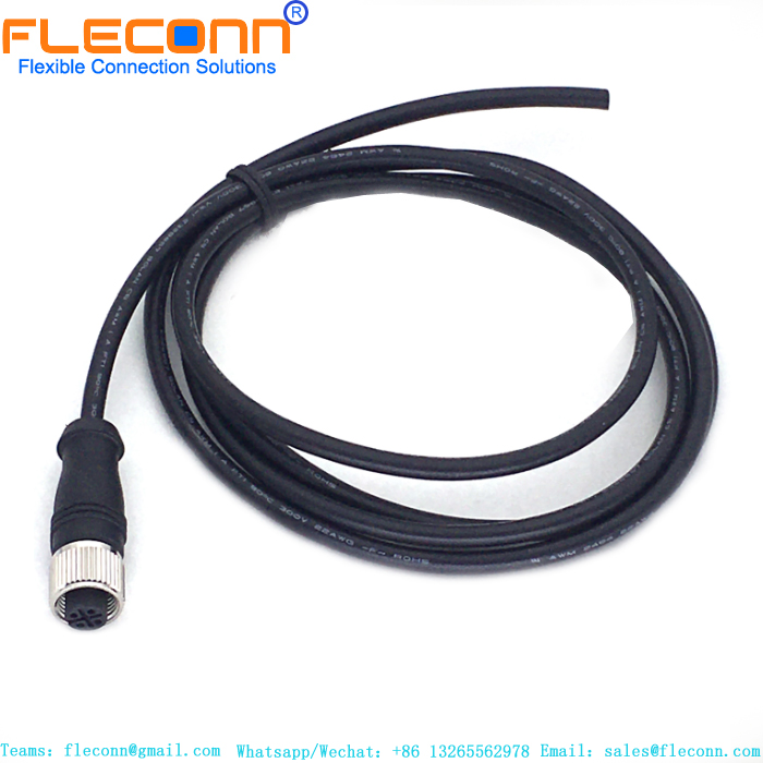 FLECONN can produce high quality single ended M12 4 Pin A-code female cabe